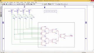 PSpice  DigitalHALF ADDER [upl. by Hgielra]