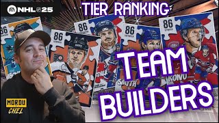 Tier ranking de tous les Team Builders 86 sur NHL 25  QC  FR [upl. by Runkle]