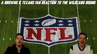 A Browns amp Texans Fan Reaction to the NFL Wild Card Round [upl. by Einned]