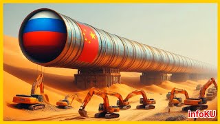 China Russia shocks America  Russian gas pipeline 14700km to China [upl. by Nylasoj]