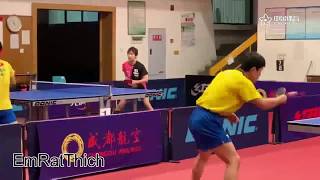 Tomokazu Harimoto Training at Men World Cup 2019 [upl. by Fonz]