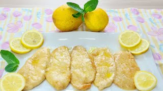 SCALOPPINE DI POLLO AL LIMONE  2 RICETTE BONUS CON IL POLLO  RICETTE FACILI  Franceska Chef [upl. by Ndnarb352]