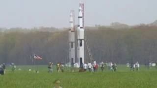 Saturn V scale model rocket launch 480p [upl. by Ravert]