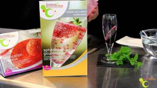 Cuisine moléculaire  Cocktail cerise melisse  Molecular Cooking [upl. by Verla]