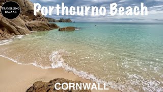 🌎 Beautiful Porthcurno Beach  Cornwall  UK [upl. by Sandberg]