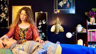 ASMR Reiki  Real Person Energy Healing Session for Sleep meditation music relaxing hand movement [upl. by Stevy]