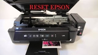 Epson L355 e outras resetar nível de tinta sem programa reset tutorial impresoras L355 L210 l800 [upl. by Nomed776]