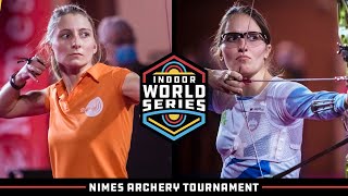 Angeline Cohendet v Ana Umer – recurve women bronze  Nimes Archery Tournament [upl. by Nnylhtak]