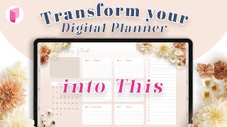 Transform Your Digital Planner with Realistic Florals [upl. by Issy346]