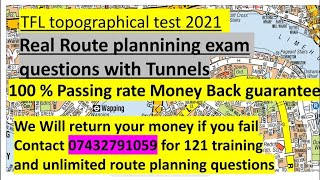 Topographical Skills Assessment Test 2021Real Route planning Exam Questions involving Tunnels [upl. by Enuj]