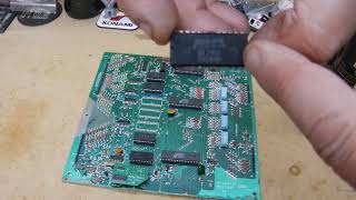 Bally AS251835 MPU Pinball Machinr EPROM Update Grade [upl. by Atiuqnahs]