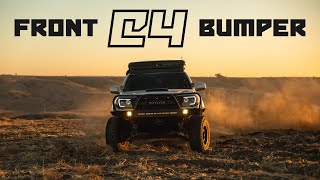 Tacoma Overland C4 Bumper Install  Warn VR 10s Winch Diode Dynamics SS3 SAE [upl. by Naicad]