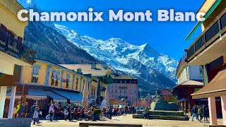 Chamonix Mont Blanc French Alps  Walking tour 4K [upl. by Ailbert]