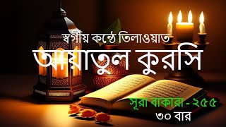 হৃদয় প্রশান্তকারী কণ্ঠে আয়াতুল কুরসি ৩০ বার┇Ayatul Kursi recitation 30 times [upl. by Duffy189]