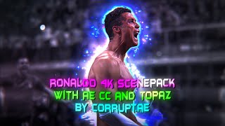 CRISTIANO RONALDO ● RARE CLIPS ● SCENEPACK ● 4K With AE CC and TOPAZ [upl. by Towroy]