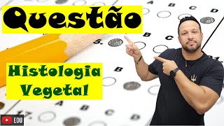 Histologia Vegetal  Características e Funções  Botânica  Questão [upl. by Assenna802]