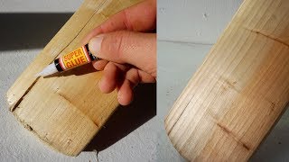 Fix Cricket Bat Cracks With Super Glue [upl. by Adli285]