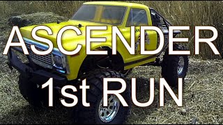 ADVENTUREQUEST RC  Vaterra Ascender 1972 Chevy Honcho Crawler FIRST RUN [upl. by Howlyn]