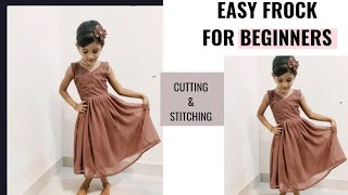 Easy Frock cutting and stitching for beginners [upl. by Celeste]