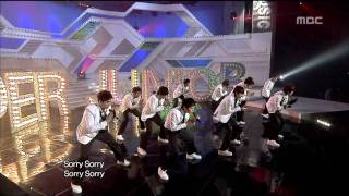 Super Junior  Sorry Sorry 슈퍼주니어  쏘리 쏘리 Music Core 20090321 [upl. by Akinihs224]