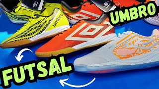 BOAS E BARATAS UMBRO‼ MELHORES FUTSAL PRO 5 BUMP POLAR MAGMA SALA Z E VELOCITA 6 CLUB DICAS PREÇOS [upl. by Femmine]