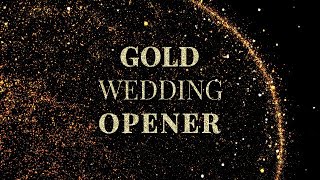 Gold Wedding Opener After Effects Templates [upl. by Sueaddaht840]