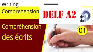 DELF A2  Compréhension des écrits  Writing Comprehension Level A2  Video 01 [upl. by Evoy]