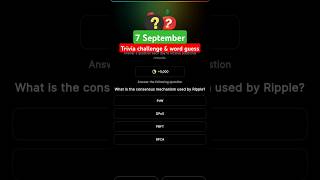 Blove DAPP 7 September trivia challenge and word guess [upl. by Feenah]