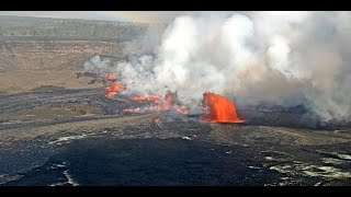 Kīlauea Volcano Hawaii Halemaʻumaʻu crater [upl. by Ydnor]