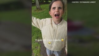 United Kingdom girl goes viral for protesting price of ice cream [upl. by Sutherlan710]