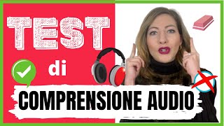 TEST di Comprensione AUDIOASCOLTO in italiano ITALIAN LISTENING TEST  Qual è il tuo livello 🇮🇹 [upl. by Naraa]