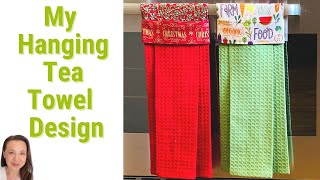 Easy DIY Hanging Tea Towel Tutorial  No Buttons Snaps or Velcro Simple and Modern [upl. by Peri]