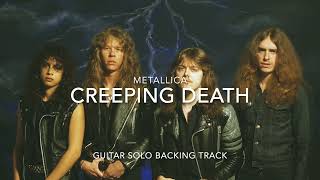 Creeping Death Metallica Guitar Solo Backing Track [upl. by Dnalyag322]