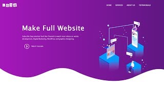 How To Make A Website Using HTML CSS Bootstrap  Complete Website Design Tutorial [upl. by Sivrep]