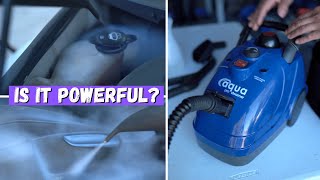 Testing The NEW Aqua Pro STEAMER  Best Affordable Steam Cleaner For Interior Cleaning [upl. by Snowman]