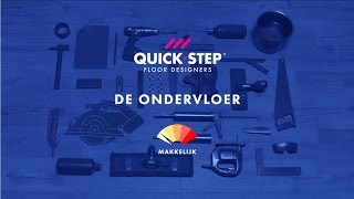 Een ondervloer plaatsen  QuickSteptutorial [upl. by Llehsam]