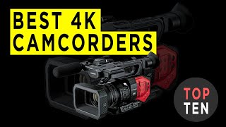 Top Ten Best Professional 4K Camcorders [upl. by Patrice]