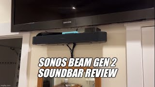 Sonos Beam Gen 2 soundbar unboxing mounting and review [upl. by Budd933]