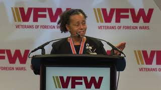 2019 VFW Armed Forces Award  Admiral Michelle J Howard [upl. by Byram912]