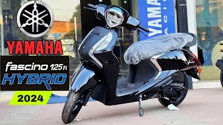 2024 Yamaha Fascino 125 Fi Hybrid Full Features Review New Colors and Pricing Guide [upl. by Argela]