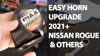 How To Upgrade Your Car Horn 2021 Nissan Rogue And Mitsubishi Outlander  Others [upl. by Pitts]