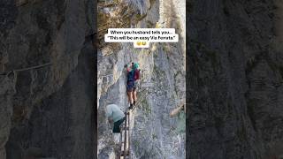 Scary Via Ferrata in Switzerland [upl. by Waly]