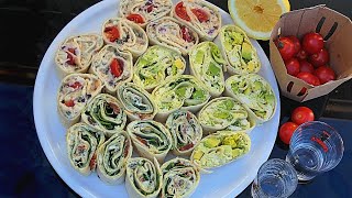 N225 vegan pinwheels 3 façons [upl. by Rains780]