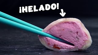 Mochi RELLENO DE HELADO  Receta Japonesa [upl. by Cecily]