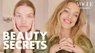 Natalia Vodianova reveals her express 10minute beauty routine  Vogue France [upl. by Palestine]