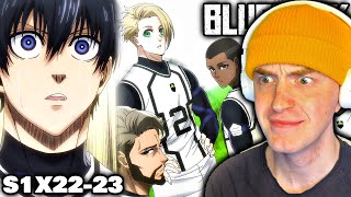 ISAGI JOINS RIN AND WORLD TOP FIVE 🔥 Soccer Player Watches Blue Lock Episode 2223 REACTION [upl. by Marcos]