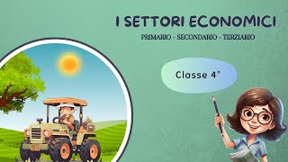 I settori economici  Scuola Primaria  Classe 4°  Geografia [upl. by Hamrnand]