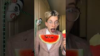 Eat watermelon face🍉😂🎨 pakyofficial trend backstage creative magic tutorial shorts [upl. by Salhcin]