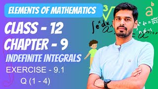 Elements of Mathematics Class 12 Chapter 9 Indefinte Integration Ex  91  Q 1 to 4 Integration [upl. by Oileve]