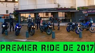 MotoVlog 32  Premier ride de 2017 [upl. by Norrad628]